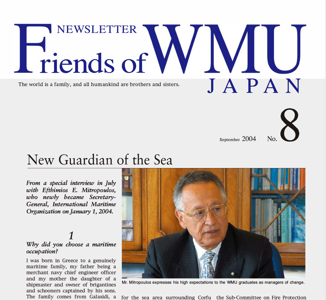 Newsletter #8 (September 2004)