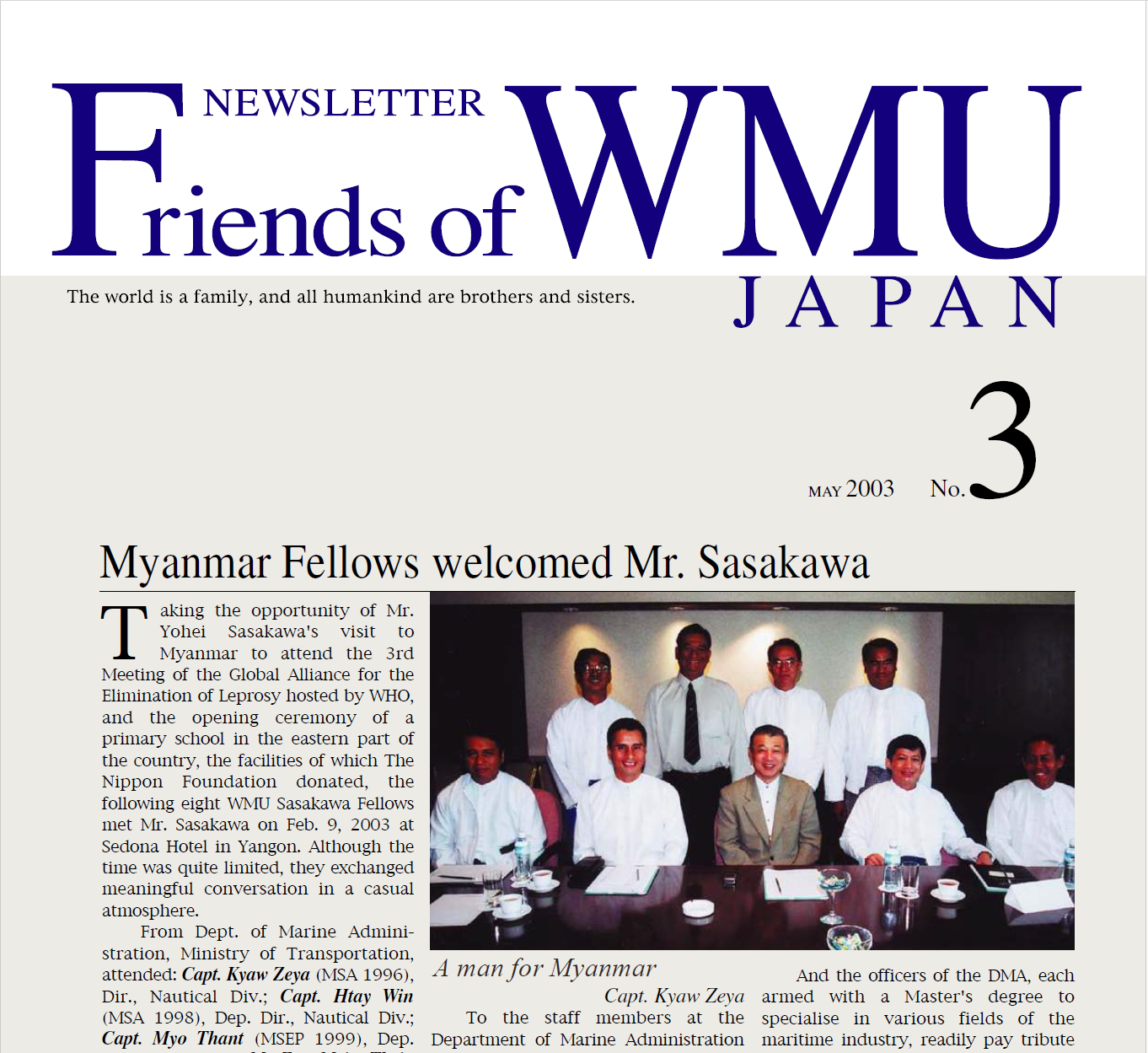 Newsletter #3 (June 2003)