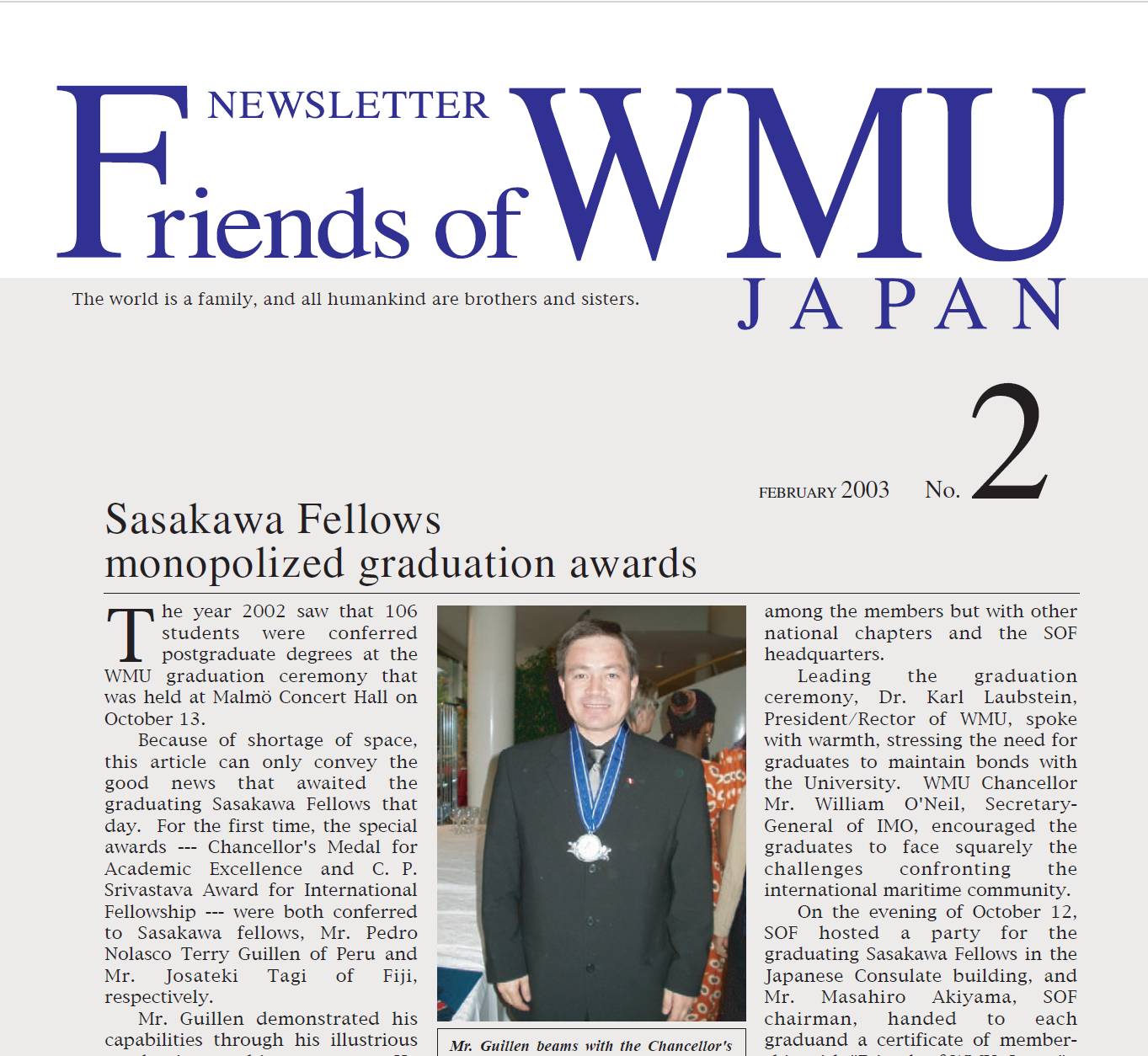 Newsletter #2 (February 2003)